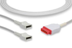 IBP Adapter Cable Utah Connector, GE Healthcare > Marquette Compatible w/ OEM: 2016997-003, 2016997-004