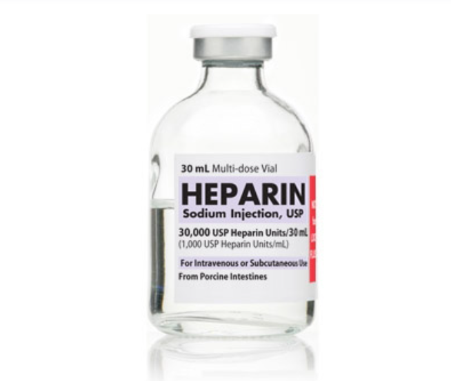 Heparin Sodium Injection, USP, 1000 units/ml, 30 ml Vial, Multiple Dose, Glass Fliptop Vial, 25/bx