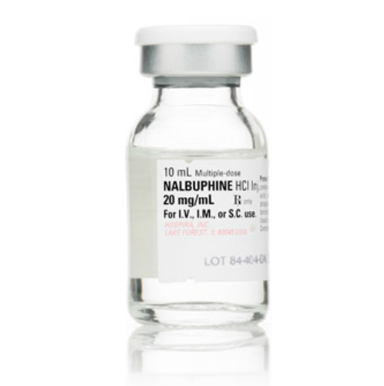 Nalbuphine Hydrochloride Injection, 20mg/ml, 10ml Vial, Multiple Dose, Glass Fliptop Vial