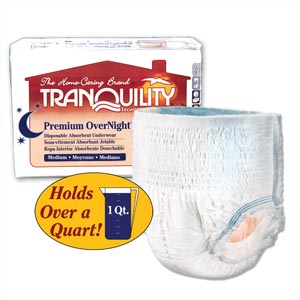 Underwear, Medium Overnight DAU, 34"-48", 120-175 lbs, Capacity 34.0 fl oz, 18/pk, 4 pk/cs (18 cs/plt)