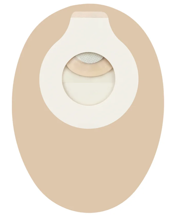 Adhesive Coupling, 6" Pouch, 2-Sided Comfort Panel, Filter, Opaque, 1/5" - 1 1/4" Stoma Opening, 10/bx