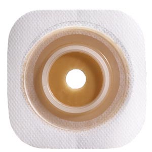 Stomahesive® Flexible Skin Barrier with Cut-to-Fit Opening and Tape Collar, White, 1 1/4" Flange, 5/bx