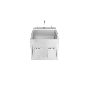 Lodi Scrub Sink, (1) Place, Wall Mounted, Knee Action Control, Soap Dispenser, Infrared Water Control