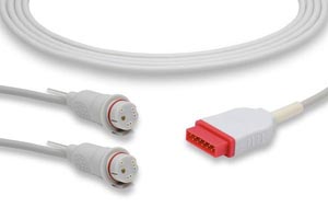 IBP Adapter Cable BD Connector, GE Healthcare > Marquette Compatible w/ OEM: 2016995-003, 2016995-004