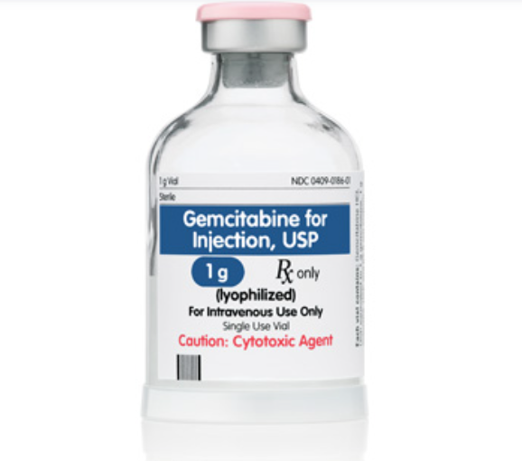 Gemcitabine for Injection, USP, Lyophilized, 1 g Vial, Single Dose, Onco-Tain Glass Fliptop Vial