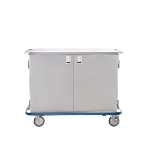 Maxi Case Cart 52"W x 40 1/2"H x 29"D, (1) Heavy Duty Wire Rollout Shelf, (2) Doors, No Center Stile