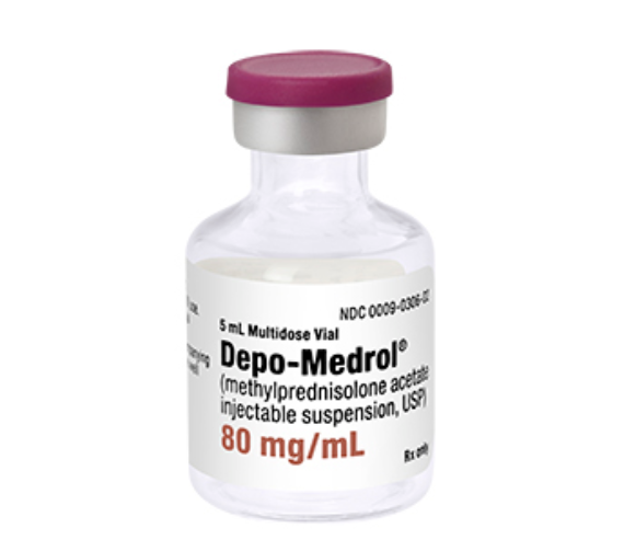 Depo-Medrol Methylprednisolone Acetate, 80mg/ ml Injection, Multiple Dose, 5 ml Vial, 25/pk