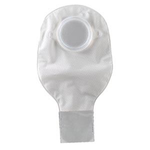 Drainable Pouch, 2-Piece, 6", 1-Sided Comfort Panel, Tail Clip, Transparent, 1 1/4" Flange, 10/bx