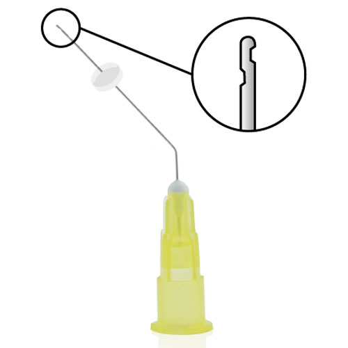 OptiProbe Needle Tips w/Double Sideport Irrigator Tips, 27 Ga, 21mm, Yellow, 50/pk