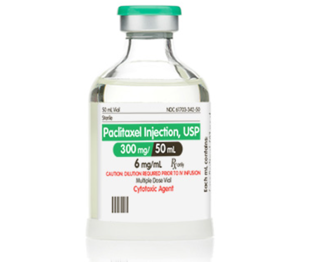 Paclitaxel Injection, USP, 6mg/ml, 50ml Vial, Multiple Dose, Onco-Tain Glass Fliptop Vial