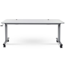 Luxor 60" Adjustable Flip Top Table, Crank Handle