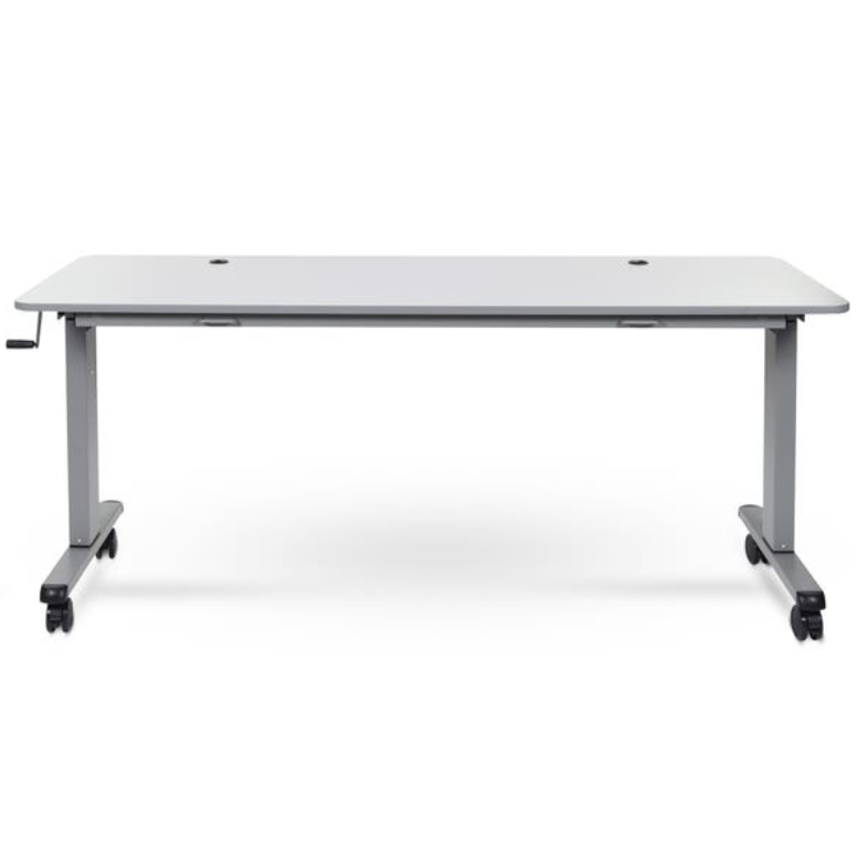 Luxor 72" Adjustable Flip Top Table, Crank Handle