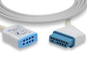 ECG Trunk Cable, 3/6 Leads, Nihon Kohden Compatible w/ OEM: JC-906PA, CB-85600, NENK2042, K922A