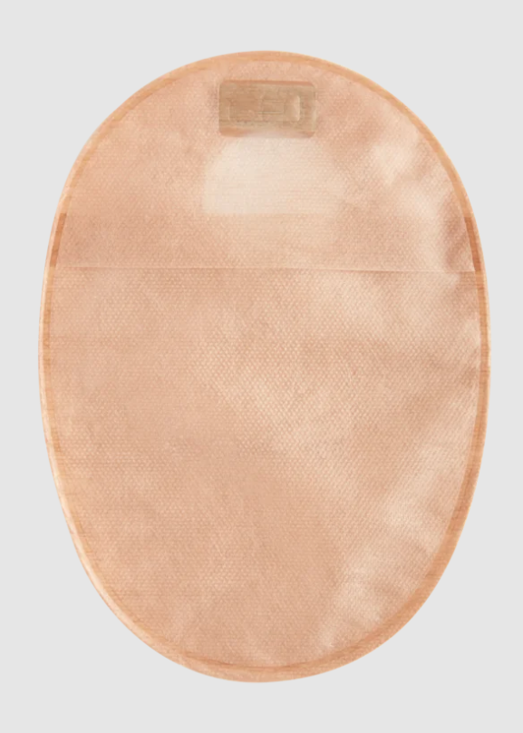 Closed-End Pouch, 12", 2-Sided Comfort Panel, Filter, Opaque (with Window), 1 1/4" Stoma, 30/bx