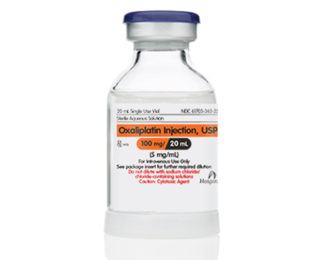 Oxaliplatin Injection, USP, 5 mg/ml, 20 ml Vial, Single Dose, Onco-Tain Glass Fliptop Vial