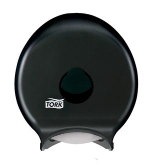 Bath Tissue Roll Dispenser, Jumbo, Single, Universal, Smoke, T21, Plastic, 14.9" x 12.9" x 5.8"