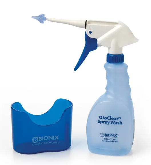 Ear Irrigation, SprayWash Kit, Includes: (5) OtoClear Tips, (1) SprayWash Bottle, (1) Ear Basin