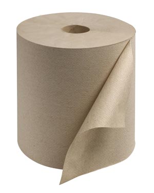 Hand Towel Roll, Universal, Natural, 1-Ply, Embossed, H21, 800ft, 7.9" x 7.8" x 1.9", 12 rl/cs