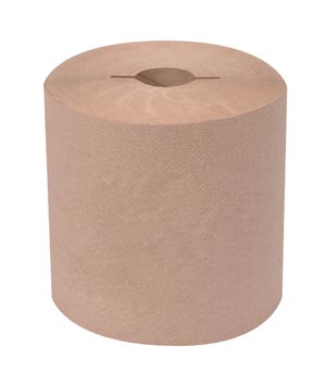 Hand Towel Roll, Universal, Natural, 1-Ply, Embossed, H71, 1000ft, 7.5" x 7.8" x 1.9", 6 rl/cs