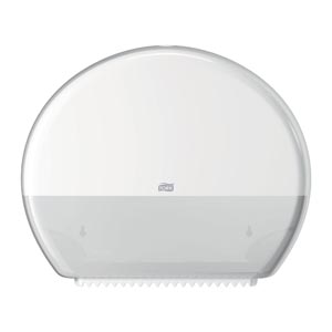 Bath Tissue Roll Dispenser, with Reserve, Universal, White, T1, Plastic, 14.2" x 17.2" x 5.2"