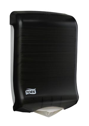 Hand Towel Dispenser, Multifold and C-Fold, Universal, Smoke, H2, Plastic, 18" x 11.8" x 6.3"