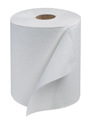 Hand Towel Roll, Universal, White, 1-Ply, Embossed, H21, 600ft, 7.9" x 6.7" x 1.9", 12 rl/cs