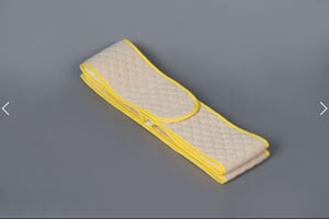 Posey Wrap Around Safety Belt, Beige, Quilted Fabric, Hook Fastener, 66in Length, 5in Width