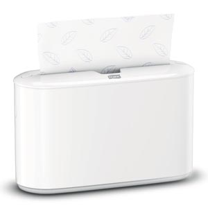 Countertop Dispenser, Hand Towel, Multifold, Universal, Plastic, White, 7.9" x 12.7" x 4.6"