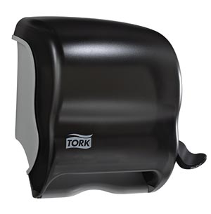 Hand Towel Roll Dispenser, with Lever, Universal, Smoke, H21, Plastic, 12.8" x 12.5" x 8.6"