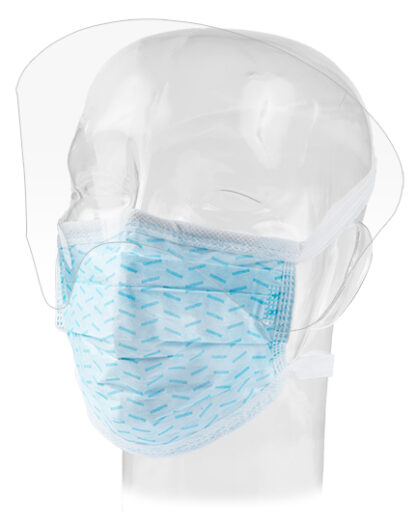 Aspen Surgical, FluidGard 120 Surgical Mask w/Anti-Glare Shield