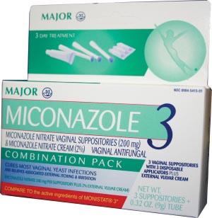 Miconazole, 3-Day, Disposable Applicator, Compare to Monistat 3®, 12/cs, NDC# 00904-5415-01