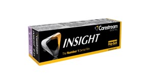 INSIGHT Intraoral film, IP-01C, Size 0, 1-film Super Poly-Soft Packets with ClinAsept barrier. 75/bx