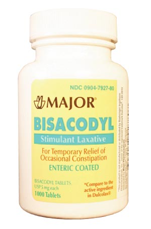 Bisacodyl, 5mg, Tablets, Enteric Coated, 1000s, Compare to Dulcolax®, NDC# 00904-6748-80