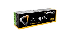 Ultra-Speed Intraoral film, DF-54, Size 0, 1-film Super Poly-Soft packets. 100/bx