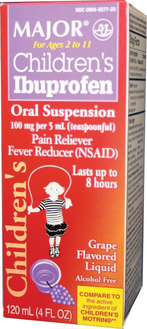 Ibuprofen, Oral Suspension, 120mL, Compare to Motrin®, NDC# 00904-5577-20