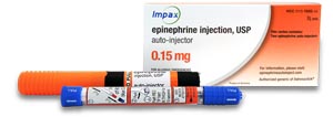 Epinephrine Auto-Injector, 0.15mg, 2/pk