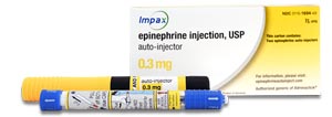 Epinephrine Auto-Injector, 0.3mg, 2/pk