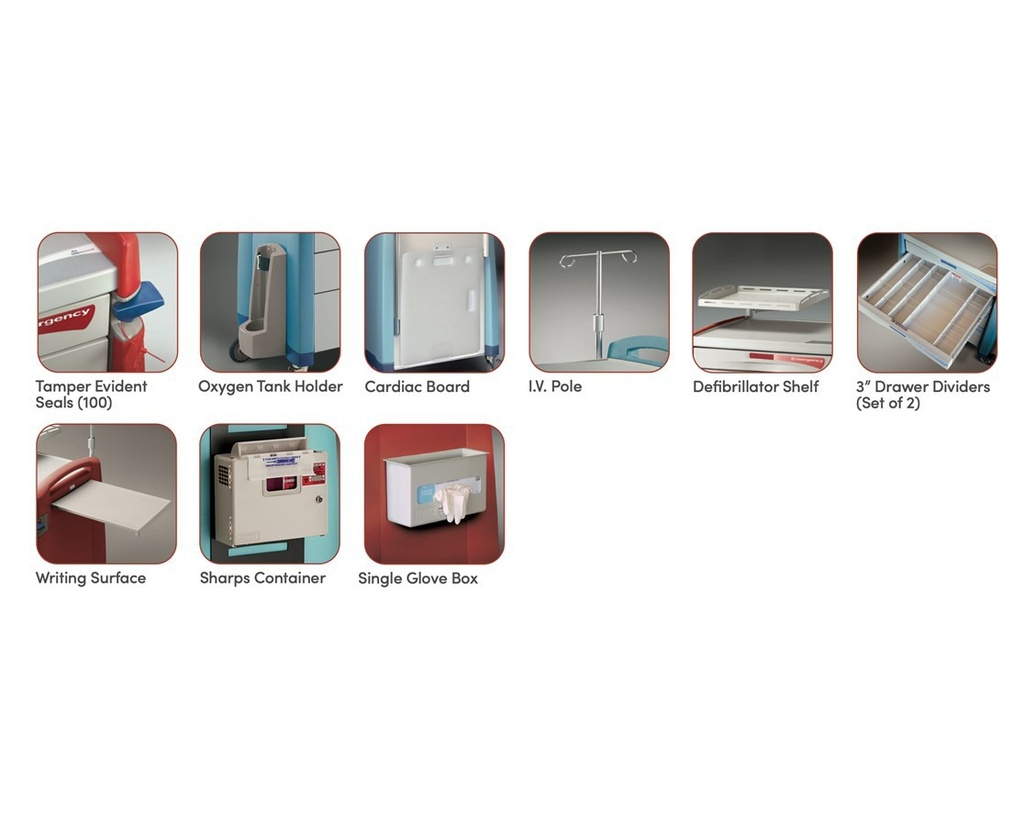 Capsa Avalo Medical Accessory Pack 3 for Emergency Medical Cart