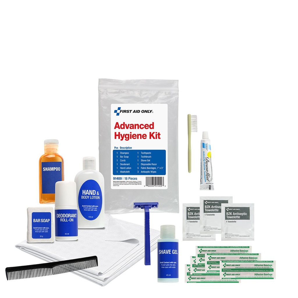 First Aid Only Advanced Hygiene Kit with Plastic Bag