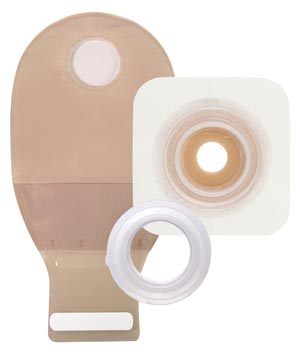 Kits, Ostomy Surgical Post Operative, 2-Piece, Includes: (1) Double-Layer Skin Barrier with Cut-to-Fit Opening, (1) 12" Transparent Drainable Pouch with 1-Sided Comfort Panel, InvisiClose® Tail Closure, (1) Low-Pressure Adaptor, 1 3/4" Flange, Non-Sterile, 5/bx