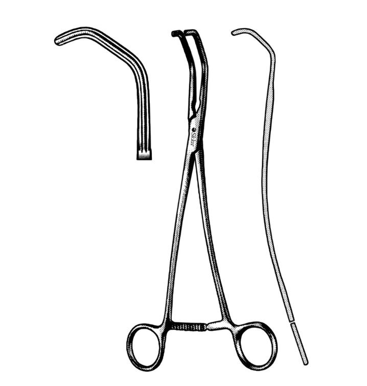 Sklar DeBakey Atraumatic Vena Cava Clamp, 9"