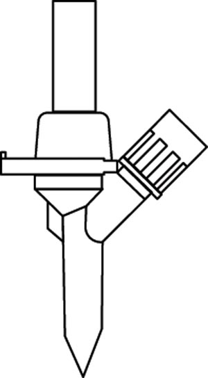 Standard Spike Dispensing Pin For Preparing & Dispensing Diluent or Additive From Multi-Dose Rubber-Stopper Vials, Utilizes a Bacterial Retentive Air-Venting Filter, DEHP & Latex Free (LF), 50/cs