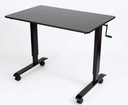 Luxor 48" High Speed Crank Adjustable Stand Up Desk, Black