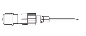 Intermittent Injection Port, 19G x 1" Needle, For the Addition of Multiple Additives to the Additive Port of an IV Bag, DEHP & Latex Free (LF), .24mL Priming Volume, 100/cs (Rx)