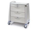 Capsa Avalo PCL Punch Card Medication Cart with Keyless Lock and White