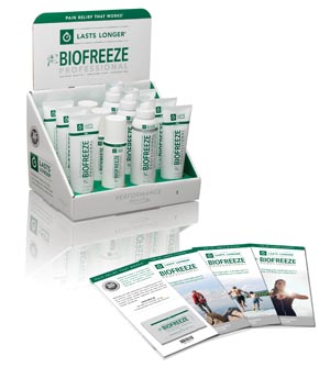 Biofreeze® Professional Starter Kit, Contains: (6) BF Pro Gel, (3) BF Pro Roll-On, (3) BF Pro 360° Spray (100 kt/plt) (Cannot be sold to retail outlets and/ or Amazon) (091790)