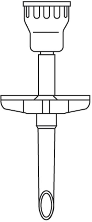 Non-Vented Dispensing Pin , One-Way Valve For Aspiration of Medication From Inverted Bags or Semi-Rigid Plastic Containers, Luer Lock Connection, DEHP & Latex Free (LF), 50/cs