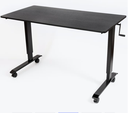 Luxor 60" High Speed Crank Adjustable Stand Up Desk, Black