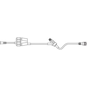Admin Set, Female Adapter, Rate Flow Regulator, ULTRASITE Y-Site 6" Above Distal End, SPIN-LOCK Connection, Latex Free (LF), 2.7mL Priming Volume, 18"L, DEHP Free, 50/cs (Rx)