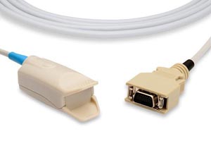 Direct-Connect SpO2 Sensor, Adult Clip, Masimo Compatible w/ OEM: 2387 (DC-8), DC-12, 1969 (LNOP DCI-DC12), 0600-00-0120, 2027276-001, 2027277-001, 01-02-0730, 01-02-0712